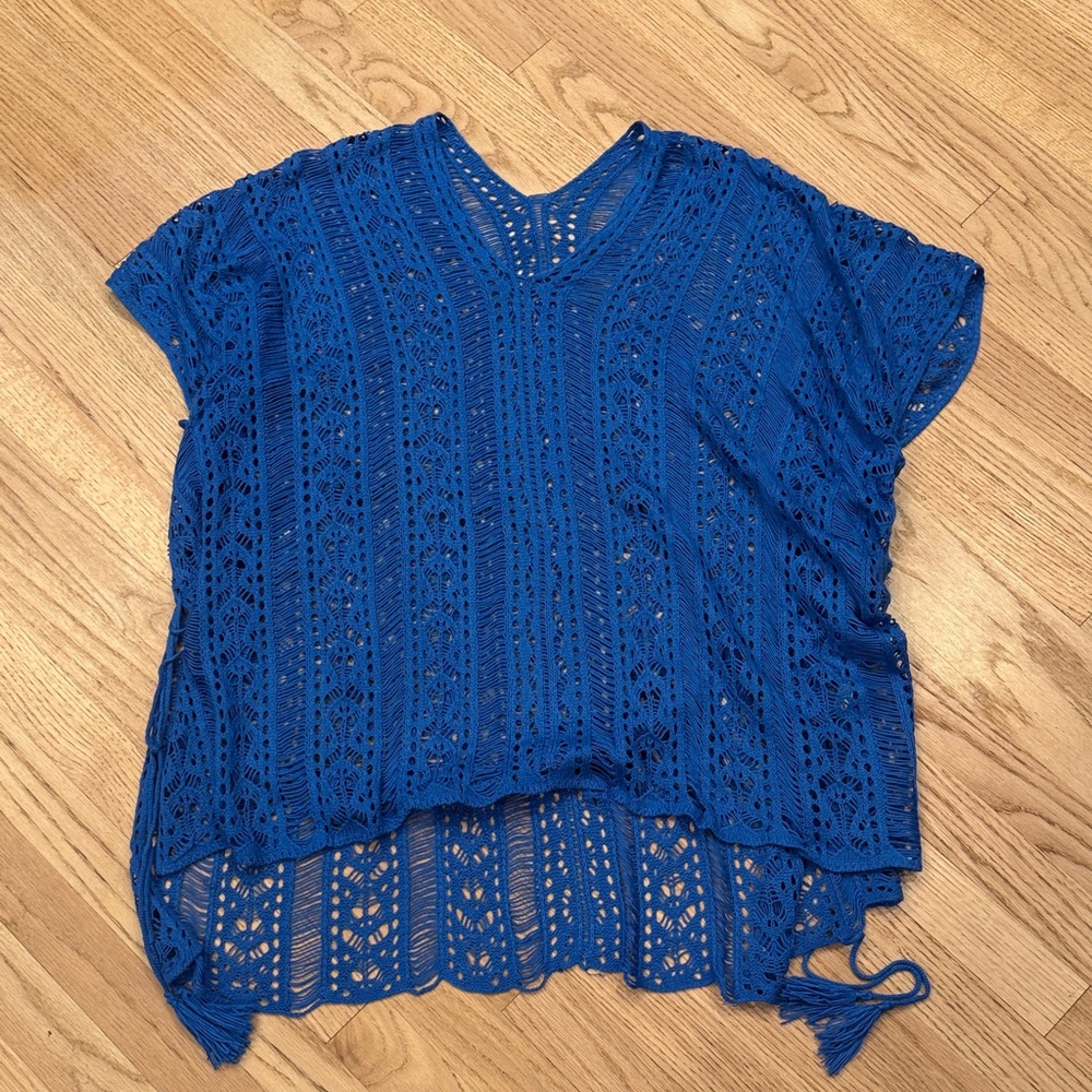 Crochet Top Swim Coverup Beach
